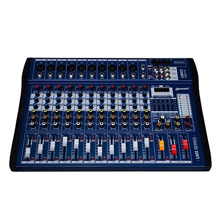 Mesa de Som Lexsen 12 Canais LMX 12 USB