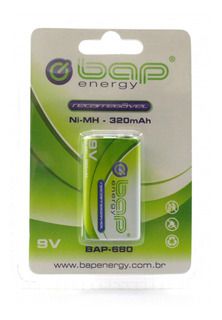 Bateria Recarregável 9V NI-MH 320MAH N1BAP 680