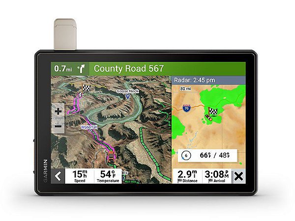 GPS Garmin Tread XL Edição Overland 10" - Gerenciamento de navegação por satélites Inreach todo o Terreno - America do Sul 2024
