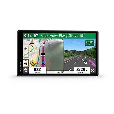 GPS Automotivo Garmin DriveSmart ™ 55 e Traffic Comando de Voz com Mapa da America do Sul 2022