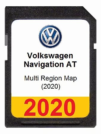Cartão do Mapas para Multimídias VW MIB1: AT Golf (Mult Region Map 2020)