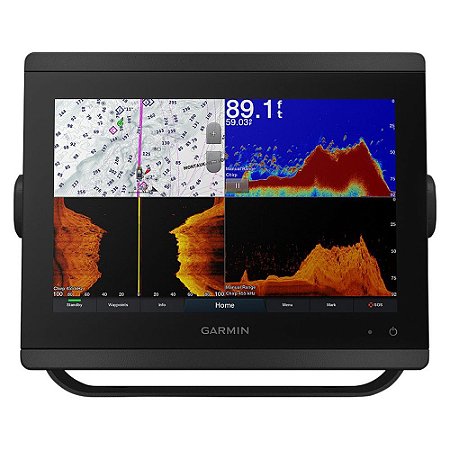 GPS Garmin GPSMap 8410XSV - Preto  Sonar com Tela de 9.1" e Transdutor  GT52HW-TM com Combo Bluechart G3