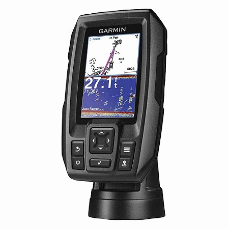 GPS Sonar Striker 4 US Garmin com Tela de 4.5" Imagens Nítidas com Transdutor e GPS Sonar Chirp