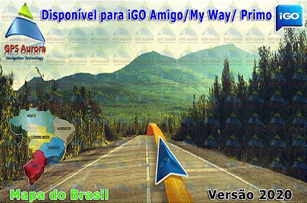 Atualização iGO para GPS ou Cartão - Mapa do Brasil 2023 + Radares