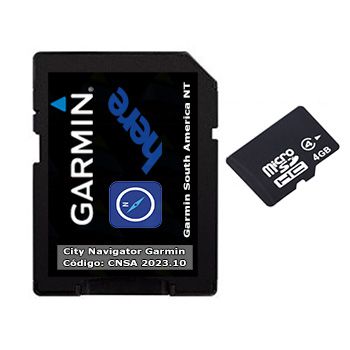 Cartão de Atualização City Navigator® Garmin América do Sul NT 2024.10