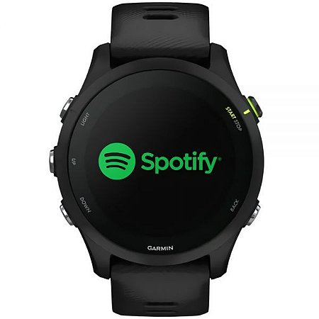 Relógio Garmin Forerunner 255 Music com Monitor Cardíaco+GPS e Bluetooth Preto - LANÇAMENTO