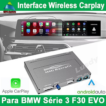 Interface BMW Android Auto & CarPlay Wireless Retrofit para Série 3 F30/F31/F34 (2013-2016) sistema EVO original