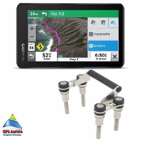 GPS Garmin Zumo XT para Motos Tela 5.5" On-Off Road+ Mapa SAM 2024 + Barra De Suporte P/BMW F850GS/F800GS e outros modelos