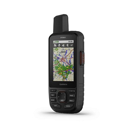 Gps Portátil Garmin Gpsmap 67i GNSS Multibanda com Inreach Altimetro e Barometro com Lanterna - 16GB - Lançamento
