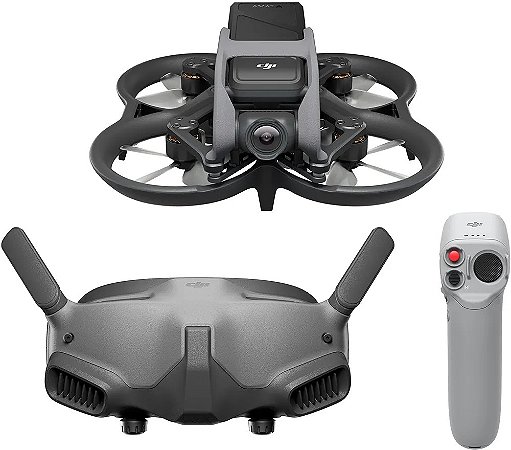 Drone Dji Avata Pro View Combo Óculos Goggles 2 Cor Cinza 1 Bateria 18 Minutos de Voo com Retenção de Altitude e Sensores laterais
