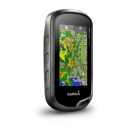 GPS Esportivo Garmin Oregon 750T com case - 7GB Touchscreen com Wi-Fi e BlueChart Costa Leste + Topo SAM 2022