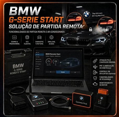 Software BMW de Partida Remota Por Controle Remoto Série G - Instalação por Codding