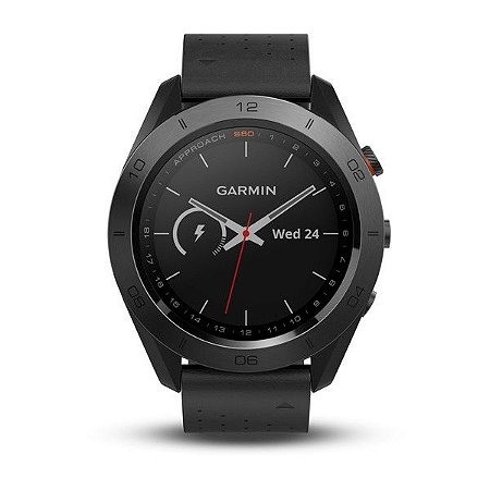 Relógio Garmin Approach S60 Preto com Centenas de Funções para Golf e GPS Integrado