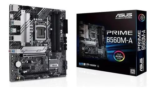 Placa Mãe Asus Prime B560M-A Lga 1200 Ddr4 PCI-e M.2 Hdmi Vga Usb Sata