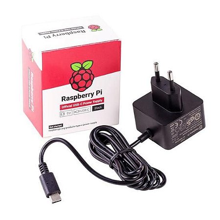 Fonte Oficial Para Raspberry Pi 4 3 amperes 15.3w USB tipo C