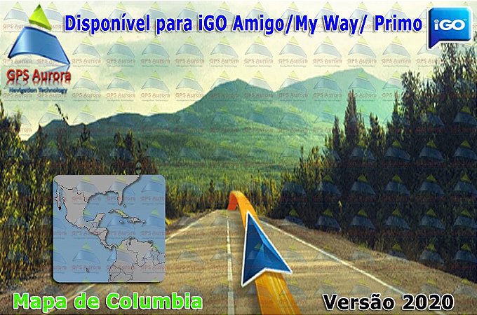 Atualização iGO para GPS ou Cartão - Mapa do Distrito de Columbia 2020 + POIS