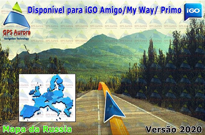 Atualização iGO para GPS ou Cartão - Mapa da Russia 2023 + POIS