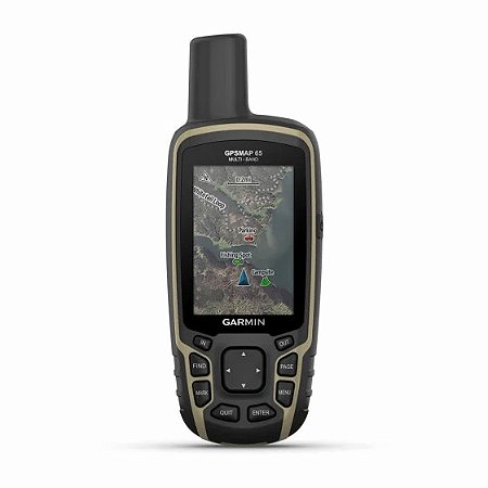 Gps Portátil Garmin Gpsmap 65 GNSS Multibanda Medição de Areas com Caça e Pesca - 16GB NMEA 0183 Anatel