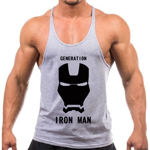 Regata cavada Musculação Fitness Iron Man