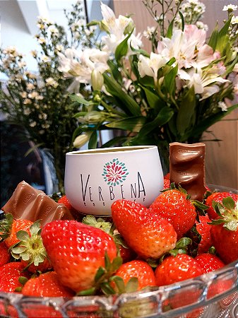 Vela Perfumada de Morango com Chocolate - 115g