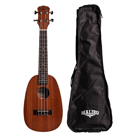 UKULELE MALIBU ABACAXI CONCERT ELETRICO 23 SAPELE