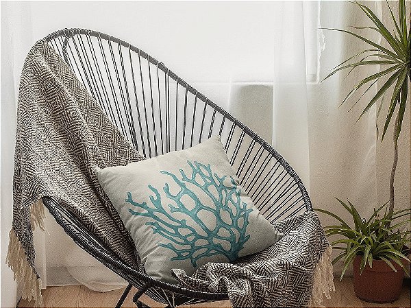 Almofada Náutica Coral Azul