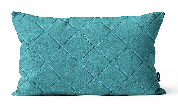Almofada Azul Claro em Veludo 30x50 cm