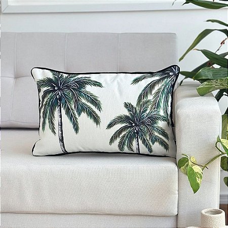 Almofada Tropical Coqueiro em Linhão 45x30