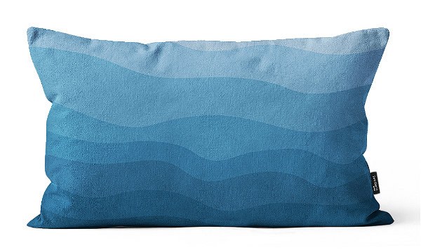 Almofada Náutica Beach Ondas 30x50 cm
