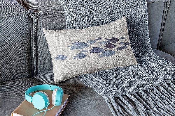 Almofada Náutica Cardume 30x50 cm