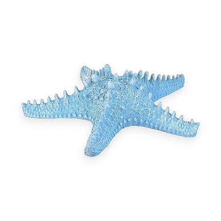 Estrela De Mesa Azul em Cerâmica 30 cm