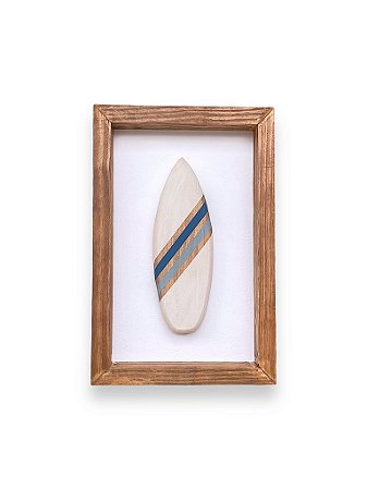 Quadro Prancha Azul Decoração Náutica de Parede