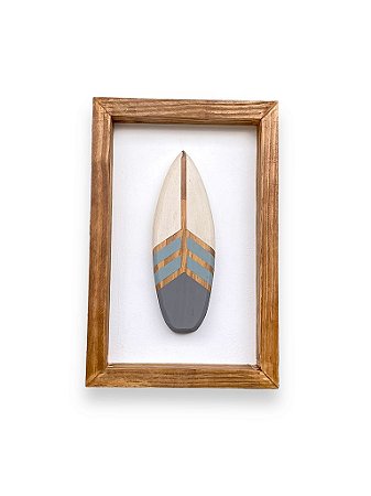 Quadro Prancha Azul Decoração Náutica de Parede