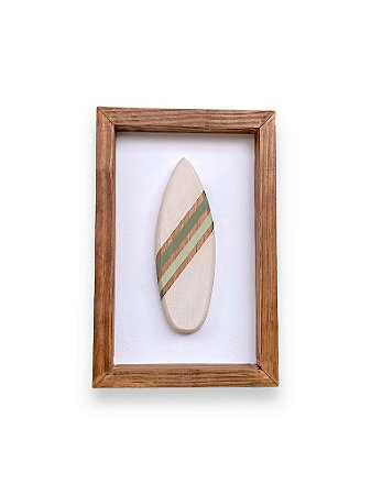 Quadro Prancha Verde Decoração Náutica de Parede