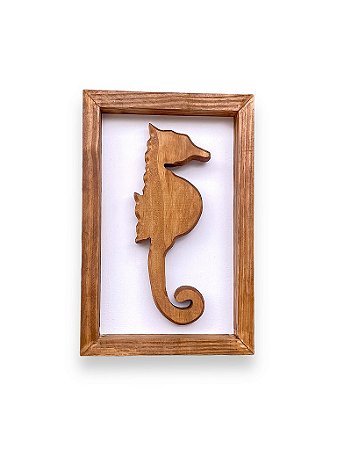 Quadro Cavalo Marinho Grande Decoração Náutica de Parede