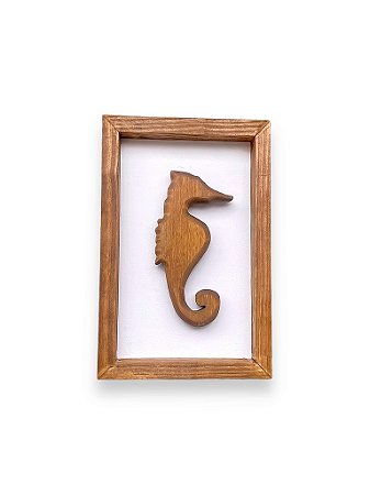 Quadro Cavalo Marinho Pequeno Decoração Náutica de Parede