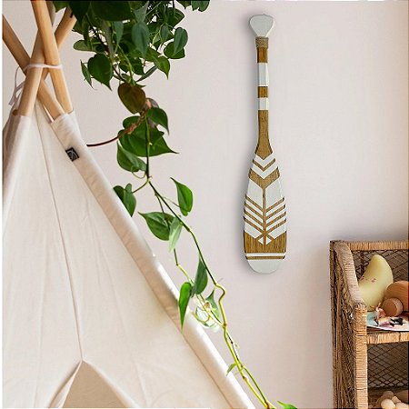 Remo Decorativo Branco 55 cm Decoração Náutica Praia