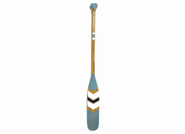 Remo Decorativo Azul Pastel com Azul escuro 100 cm Decoração de Parede em madeira para Casa de Praia e Náutica