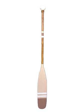 Remo Decorativo Ponta Marrom e Bege 130 cm Decoração Náutica Praia