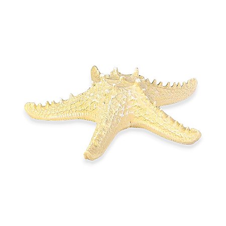 Estrela De Mesa Bege em Cerâmica 30 Cm