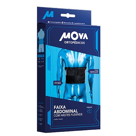Faixa Abdominal com Hastes Flexíveis - Mova