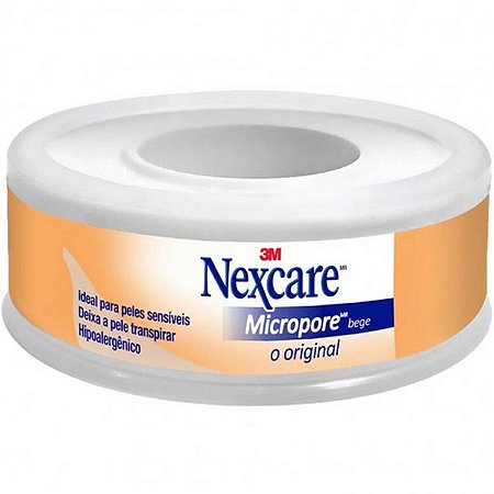 Fita Micropore Bege 3M 12mm x 4,5m - Nexcare