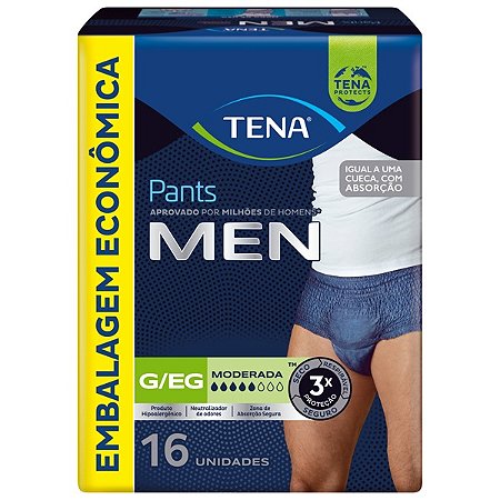 Roupa Íntima Tena MEN G/EG com 16 Unidades - Tena