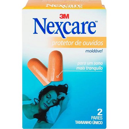 Protetor Auditivo 3M 2 Pares - Nexcare