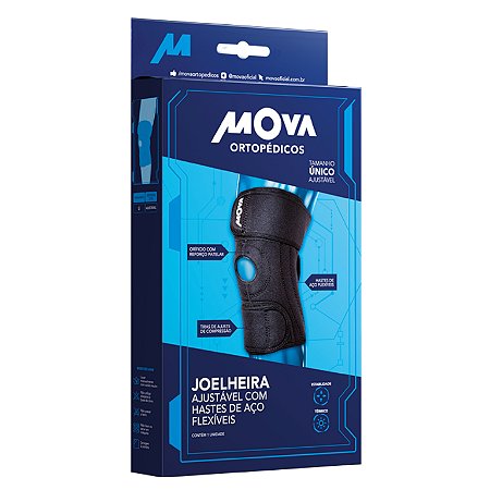 Joelheira Ajustável com Hastes de Aço Flexíveis T. Único - Mova