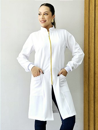 Jaleco Bella Branco - Two Way Slim