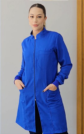 Jaleco Isa Azul Royal - Oxford