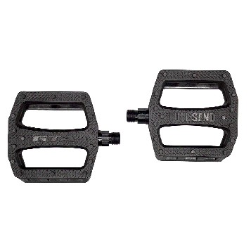 Pedal 9/16 full send plataforma composto de nylon + fibra de vidro com eixo crmo 4130 esferado