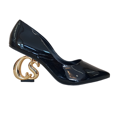 Sapato Verniz Preto Carmen Steffens