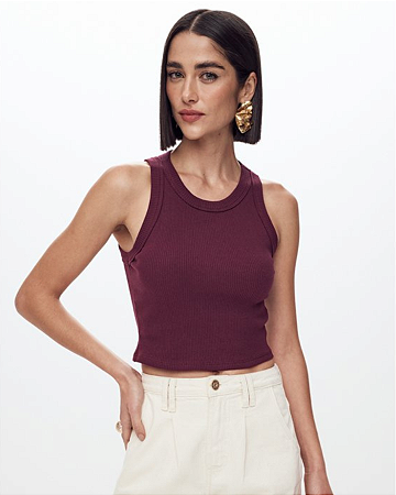 Regata Cropped Flor de Lis